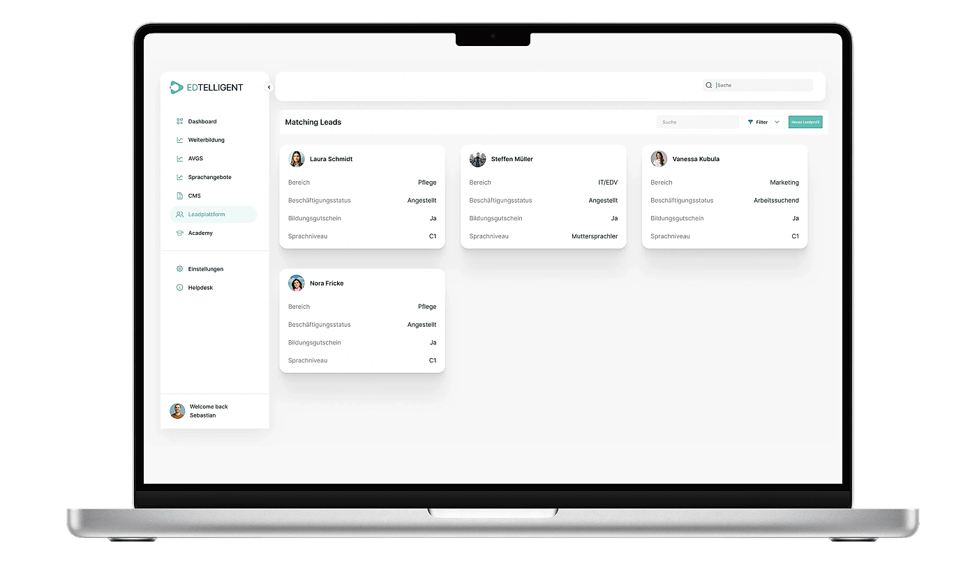 Edtelligent Lead Plattform